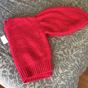 Pink balloon sleeve sweater ⭐️NWT⭐️